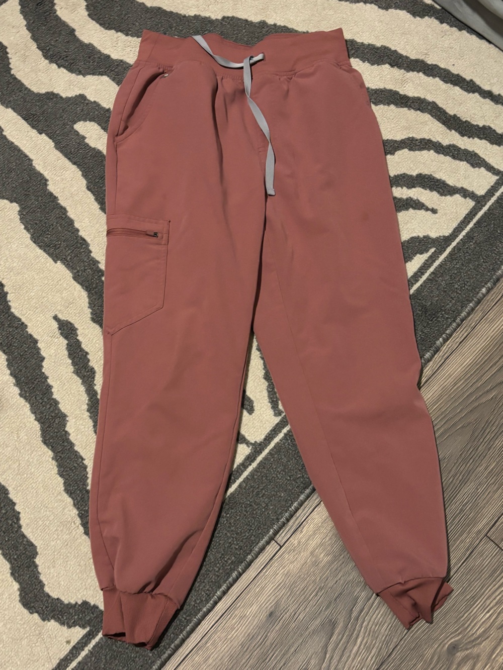 Figs Zamora Mauve High Waisted Joggers Small Petite